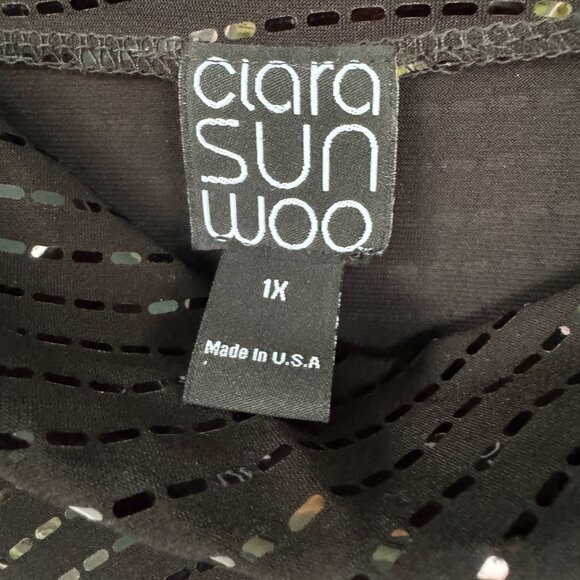 Clara Sun Woo Drape Neck Pullover Blouse NWT - Picture 3 of 4